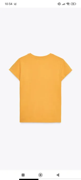 Camiseta bolsillo S naranja/amarilla