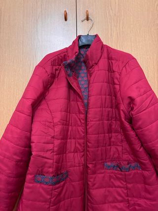 Piumino donna leggero rosso taglia L
