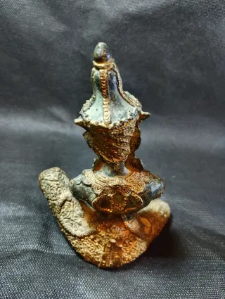 Pareja Figuras Bronce Tailandia Músicos