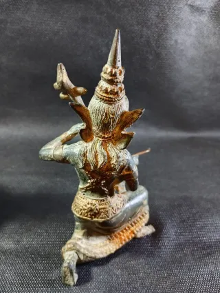 Pareja Figuras Bronce Tailandia Músicos