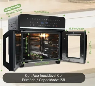 Air Fryer Firno 23L Aço Inoxidável