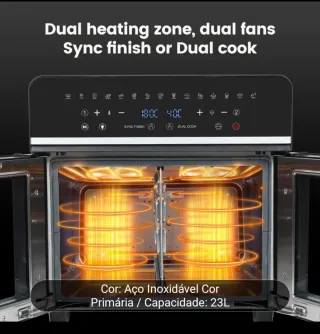 Air Fryer Firno 23L Aço Inoxidável