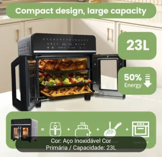 Air Fryer Firno 23L Aço Inoxidável