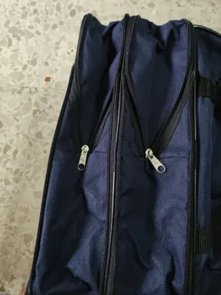Bolso de viaje Adidas azul y negro