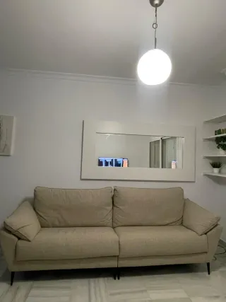 Sofá nuevo 3 plazas tela en Sanlucar de Barrameda