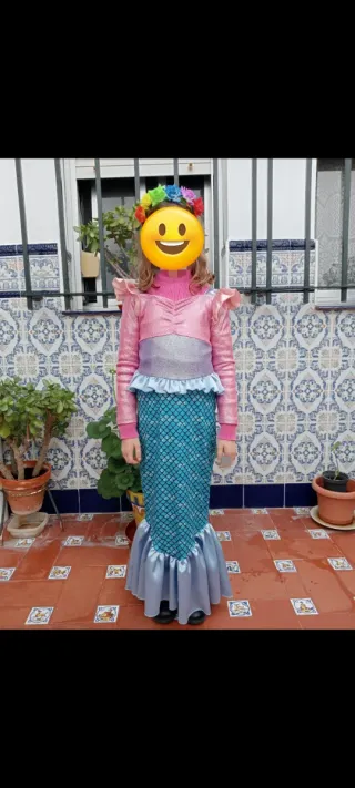 Disfraz Sirena Talla 6 Años