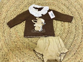Conjunto bebé ranita y jubón 12 meses