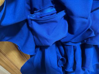 Traje Flamenca/gitana Azul Eléctrico talla 36