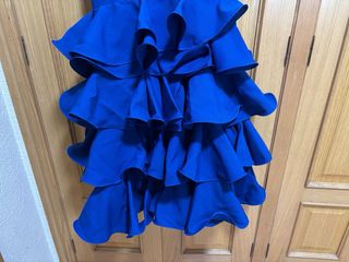 Traje Flamenca/gitana Azul Eléctrico talla 36