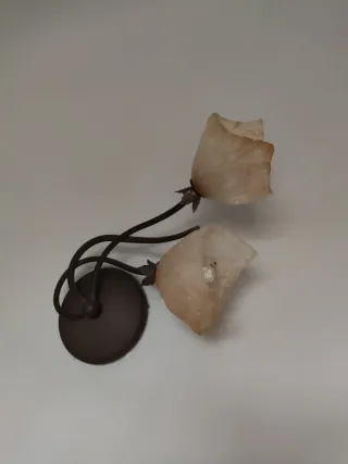 Lámpara de pared forja rústica 3 luces