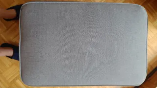 Sillón y reposapiés IKEA STRANDMON gris