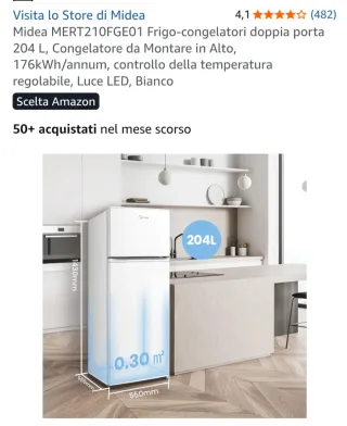 Frigorifero Midea 2 anni