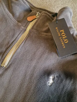 Sudadera Polar Ralph Lauren Gris