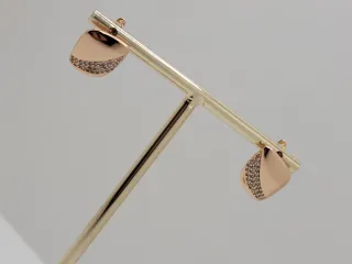 Pendientes oro rosa goldfilled