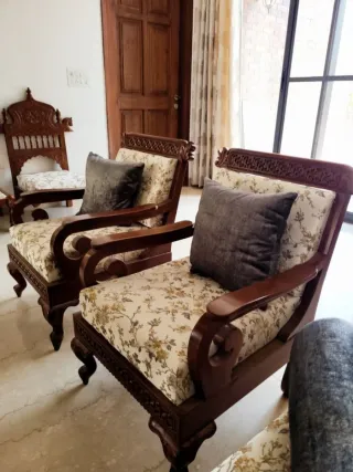 Tapicero butacas flores