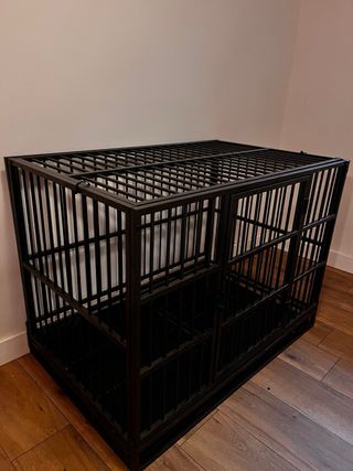 Jaula para perros negra