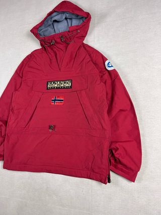 Chaqueta Vintage Anorak Napapijri Roja Talla M