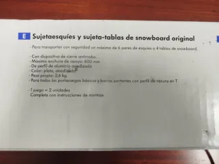 Portaesquís y tablas VW Original.