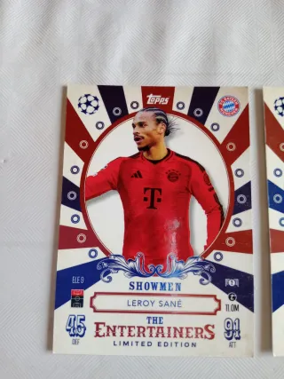 Cromos fútbol Topps Showmen