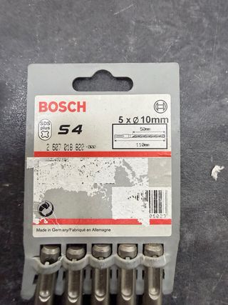 Set 5 Brocas Hormigón Bosch S4 SDS Plus 10mm