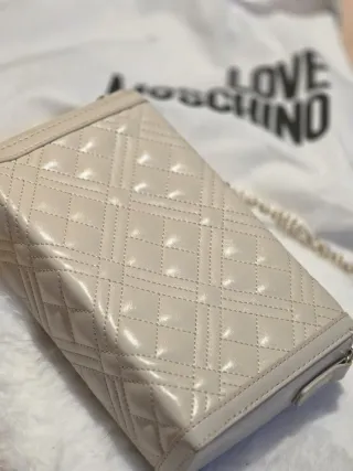 Bolso Moschino Beige y Dorado