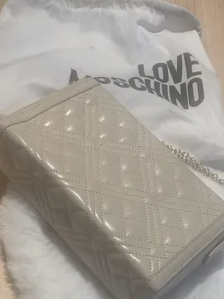 Bolso Moschino Beige y Dorado