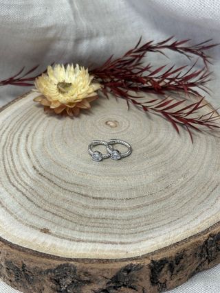 Pendientes Aro Corazón Circonita