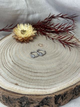 Pendientes Aro Corazón Circonita