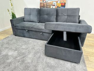 Sofá color gris 216cm