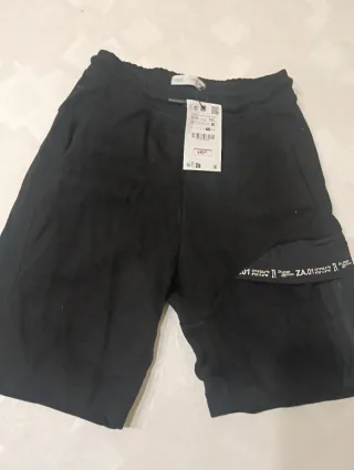 Bermuda Zara Negra Talla 11-12