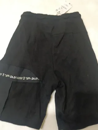 Bermuda Zara Negra Talla 11-12