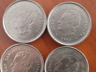 4 Monedas 100 Pesetas 1997 JCI Teatro Real