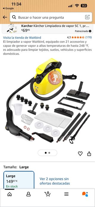 Limpiador de vapor SC 1