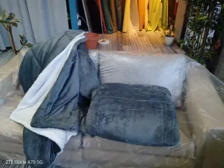 Manta Edredón Gris Fleece