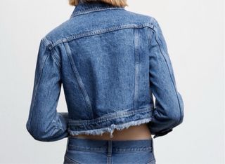 Cazadora tejana Mango XL