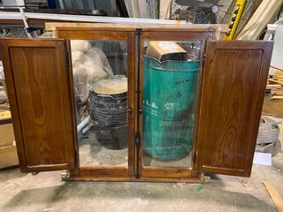 Ventana madera de 120X120