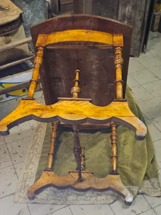 Scrivania antica noce epoca 1800