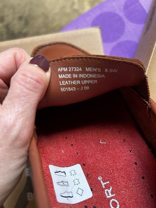 Zapatos de Piel Rockport Marrones Hombre