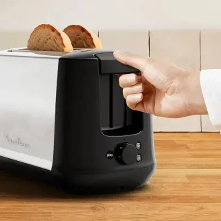 Tostador Moulinex Negro/Acero Inoxidable