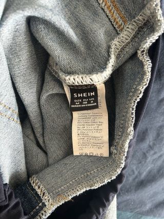 Jeans premaman strappati blu