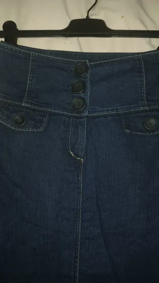 Falda vaquera tiro alto talla 34