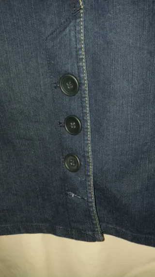 Falda vaquera tiro alto talla 34