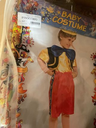 Costume Pinocchio Taglia 5/7 anni