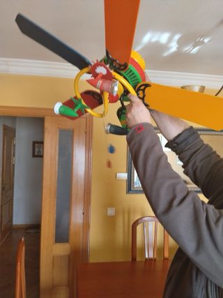 Ventilador de techo infantil multicolor