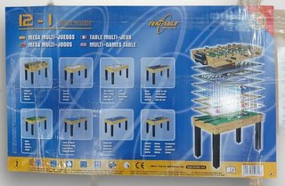 MESA DE MULTIJUEGOS 12-1 TEKTABLE + CAJA