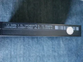 La Dama y el Vagabundo VHS Clásico Disney