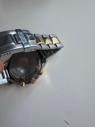 Reloj Lotus Cronógrafo Azul y Dorado.