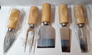 Set Utensili Tagliere Formaggio Pedrini Legno