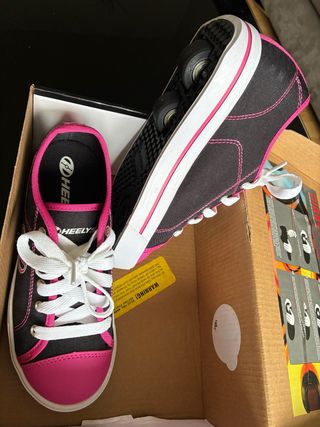 Zapatillas Heelys con Ruedas Negro/Rosa