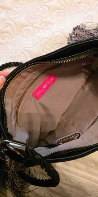 Bolso Custo Barcelona Negro y Plateado